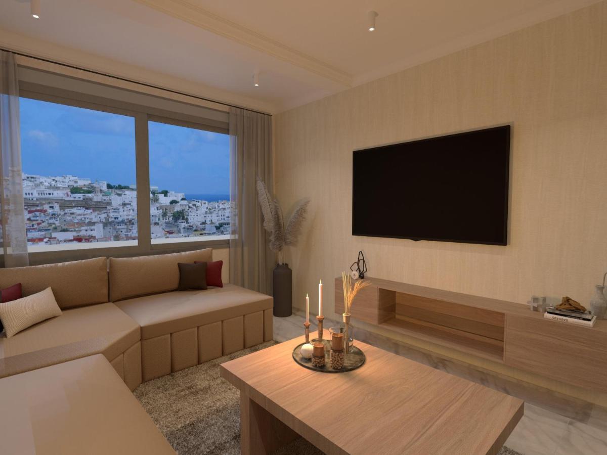 Appartement De Luxe, Vue Kasbah De Tanger Et Mer Extérieur photo