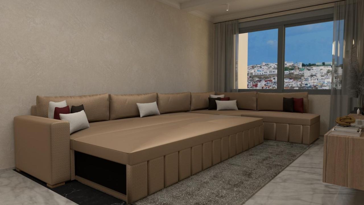 Appartement De Luxe, Vue Kasbah De Tanger Et Mer Extérieur photo